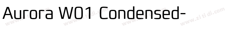 Aurora W01 Condensed字体转换